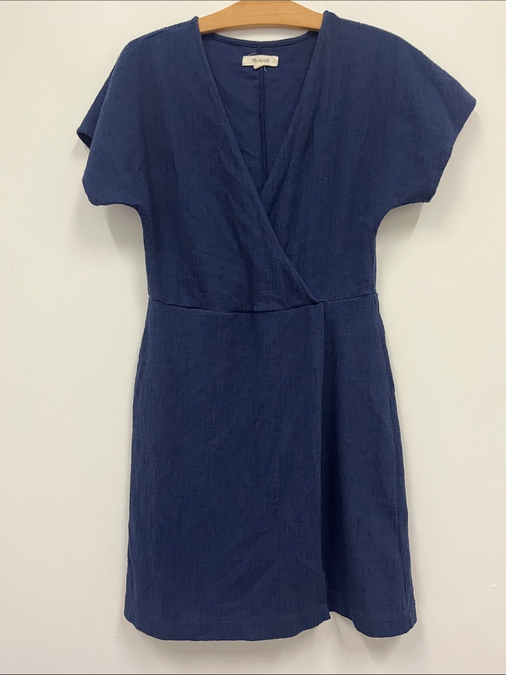 Madewell Navy Wrap Dress size Small